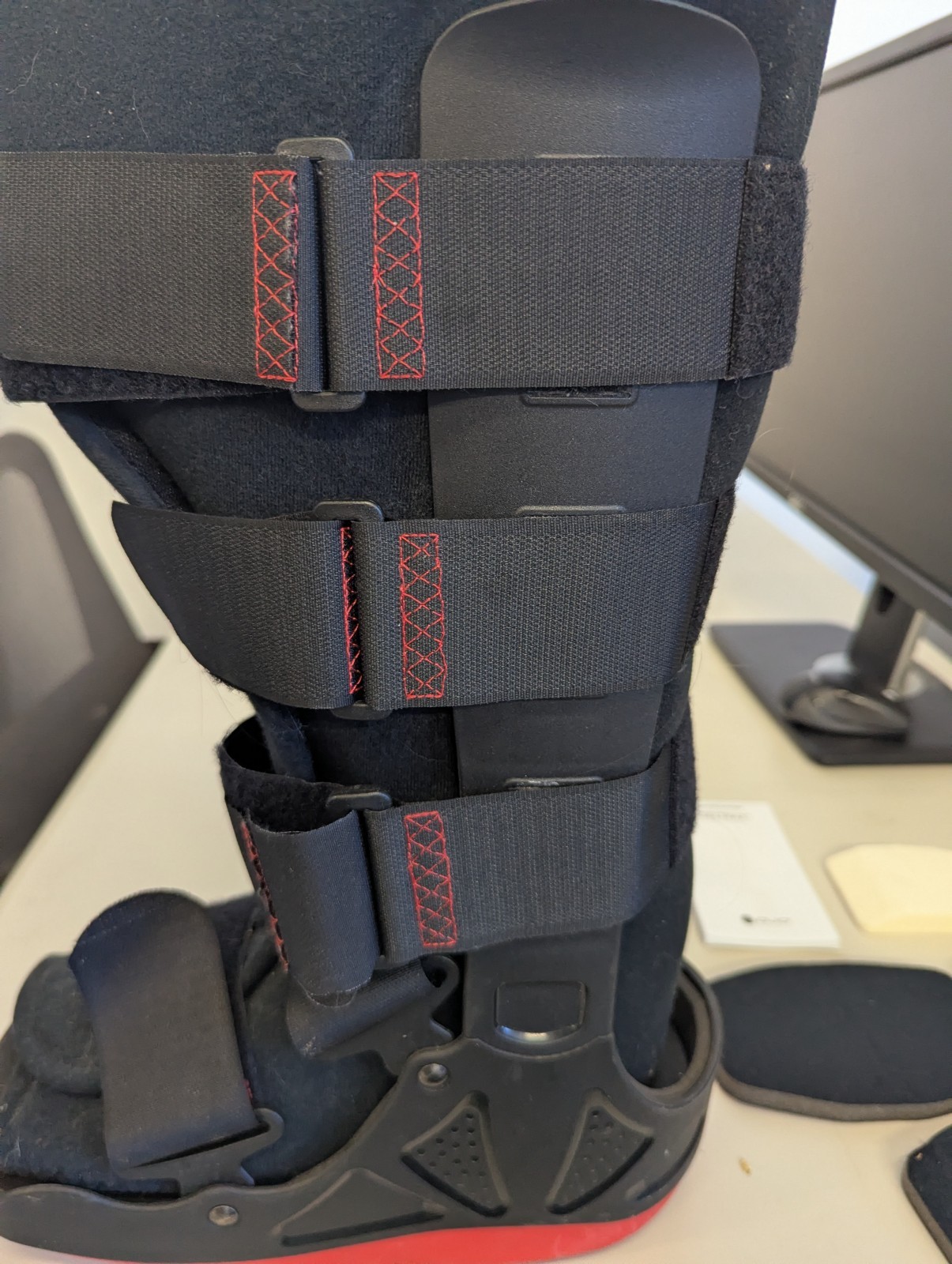 ProCare XcelTrax Walking Boot Medium 79-95495 & BraceAbility Shoulder Brace