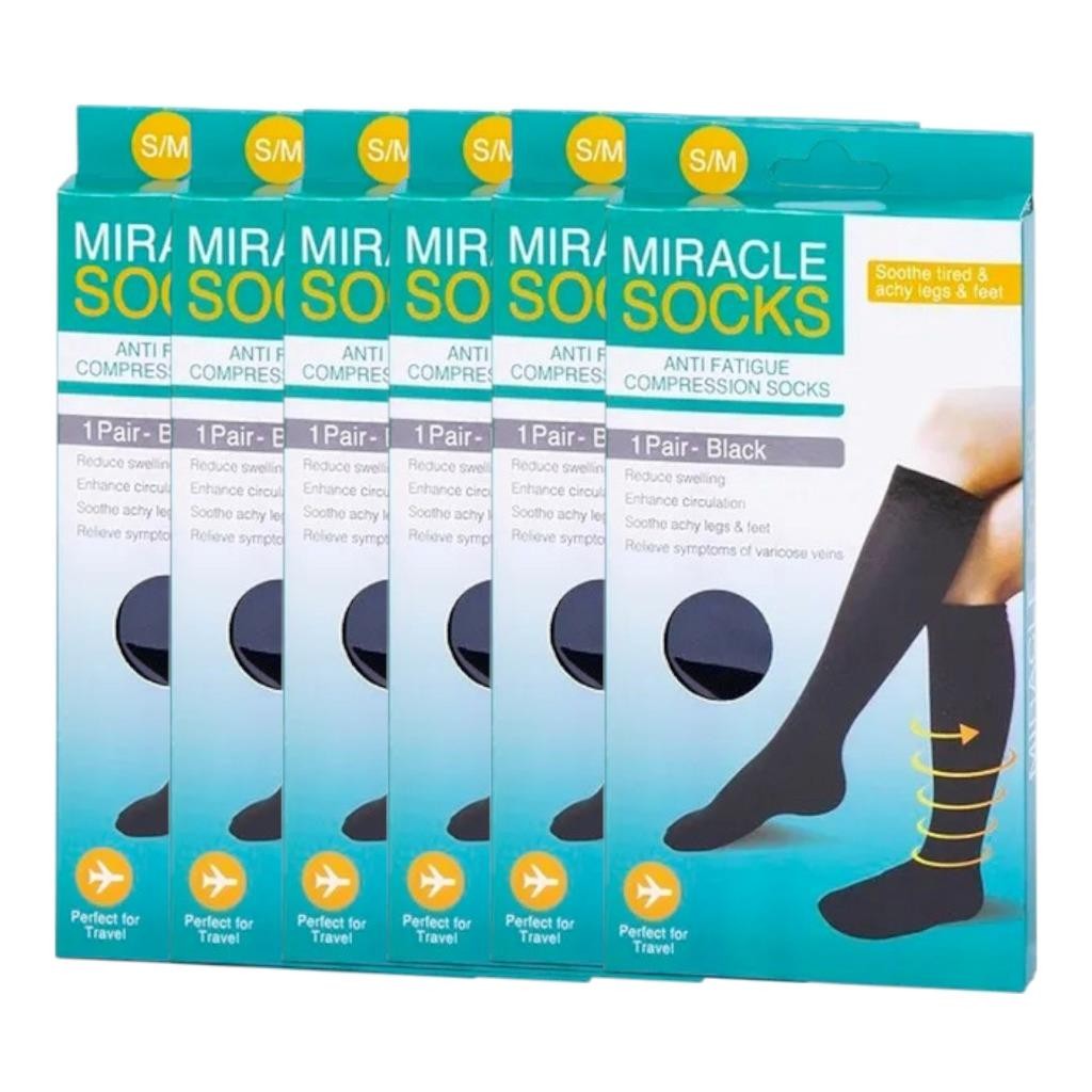 Compression Support Socks – Flight & Travel Relief for Varicose Veins, Swelling