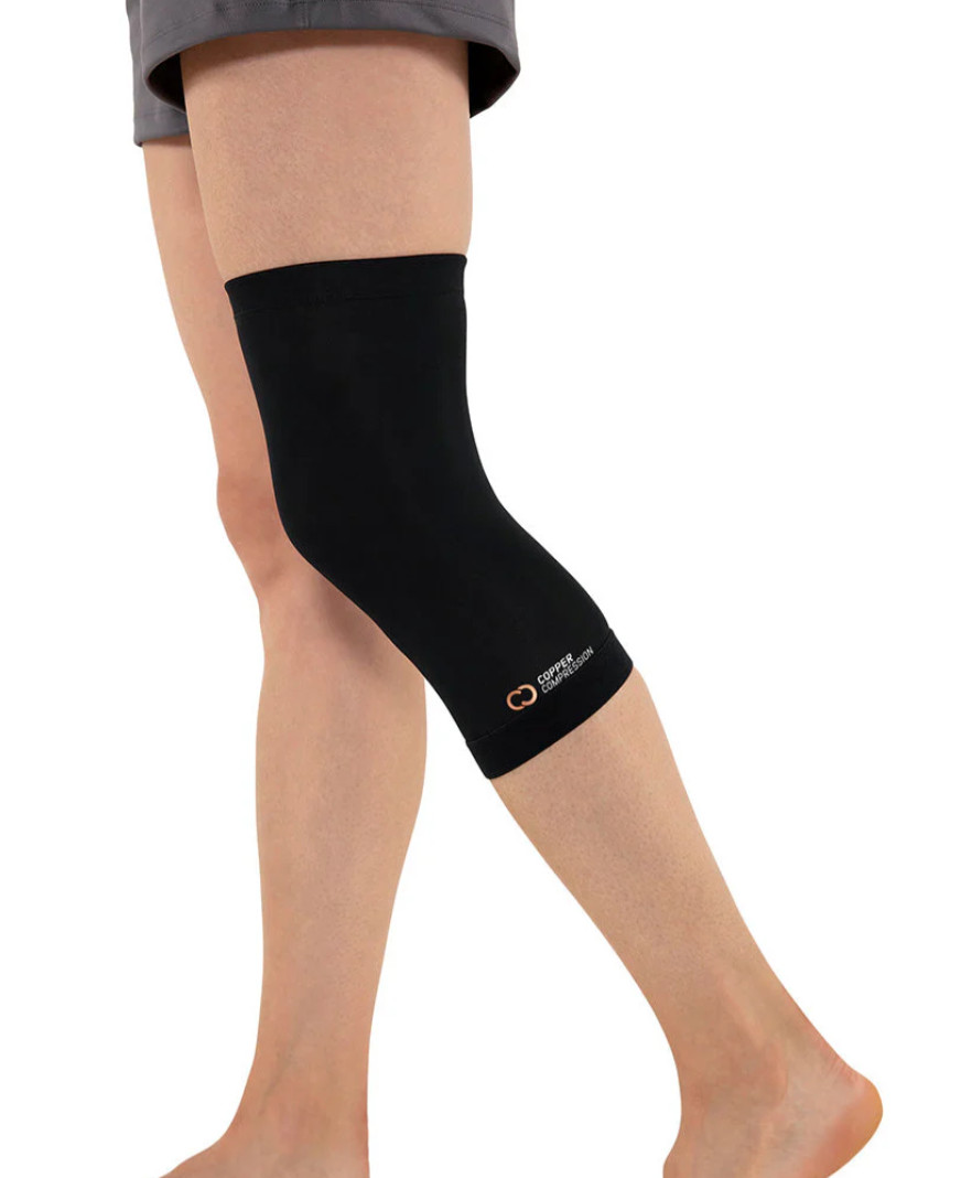 Copper Compression Knee Sleeve Black Size XXL