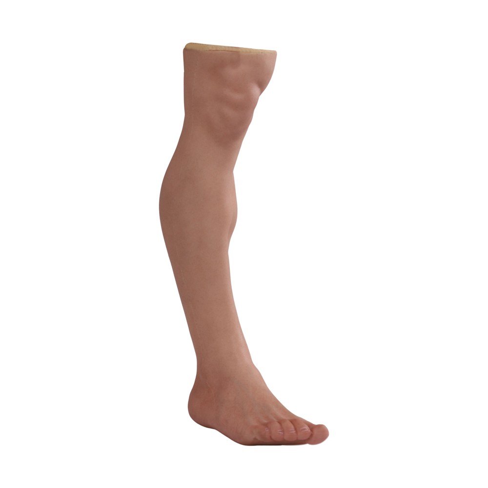 Silicone Prosthetic Leg Cover Foot Sleeve Realistic Lifelike Skin