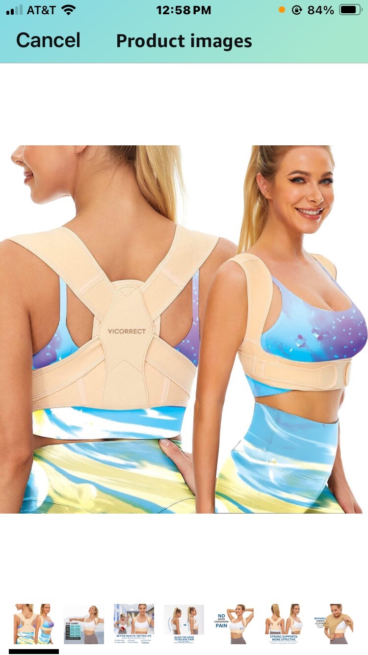 Vicorrect Posture Corrector Adjustable Upper Back Large/extra Large