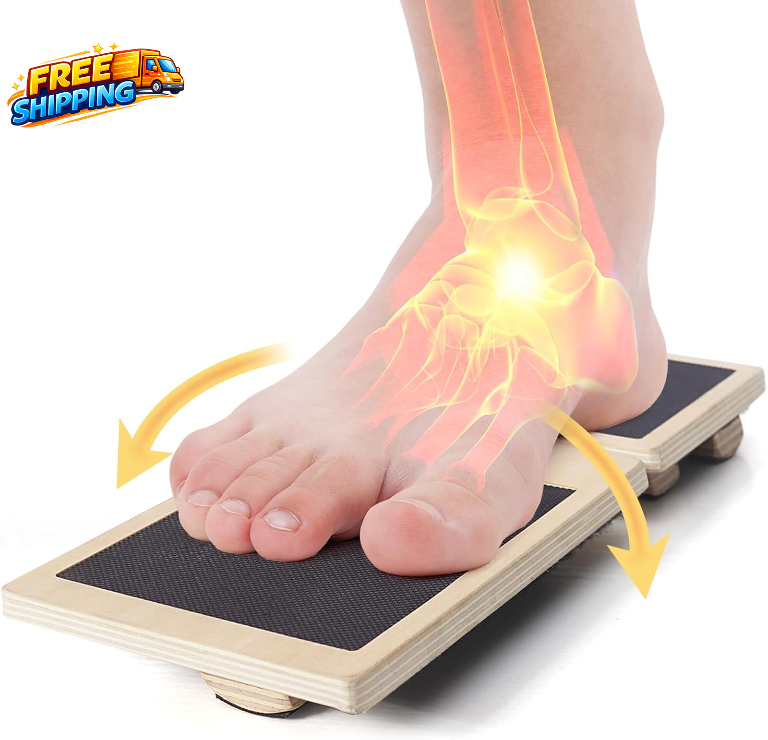 CINWELLER Ankle Strengthener Exerciser for Sprained Single Foot Balance Board…