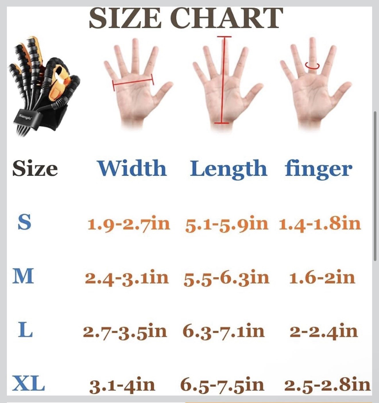 8th Generation Rehabilitation Robot Gloves For Stroke Right Hand Sz XL With Box