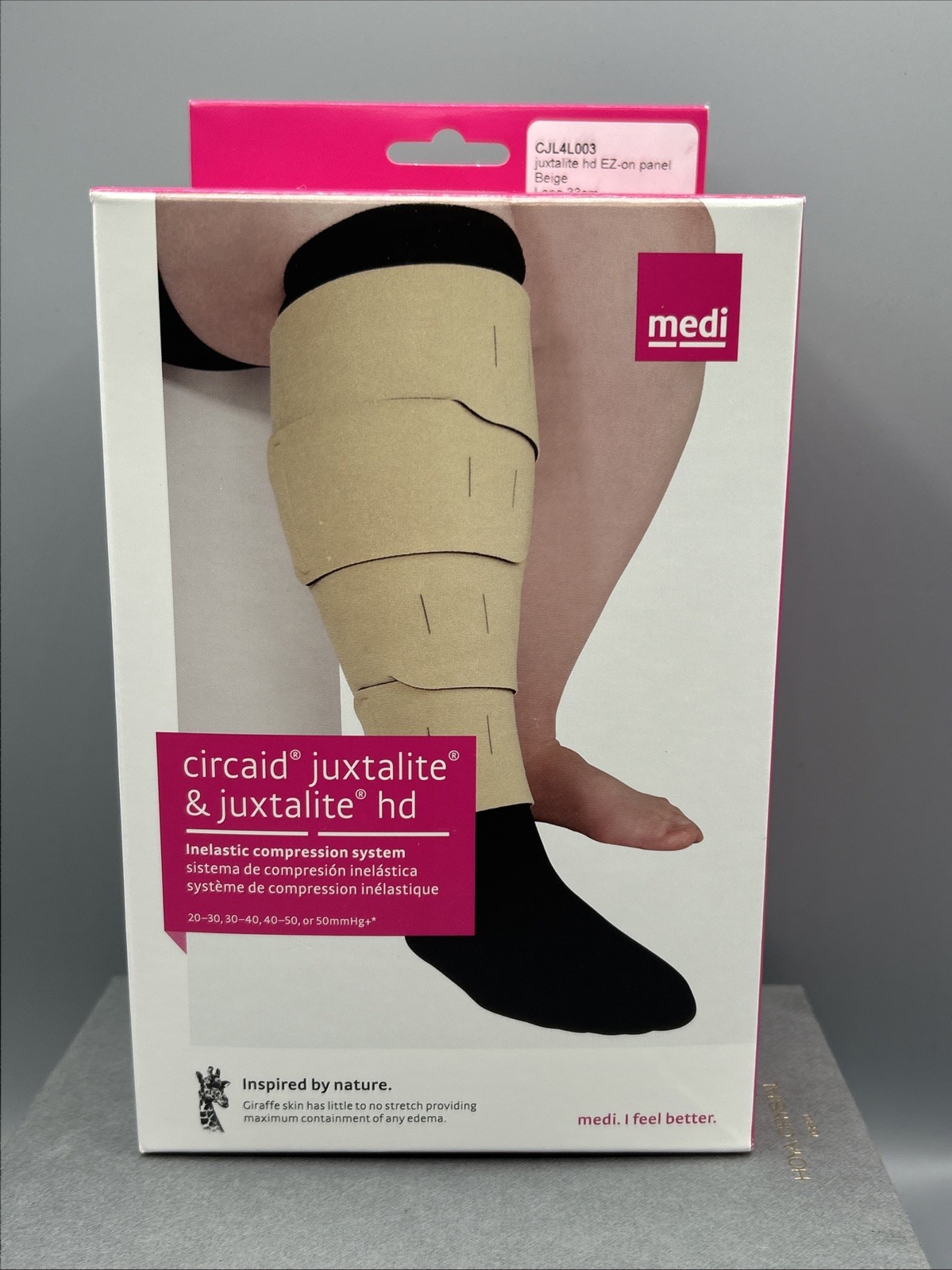 Circaid Juxtalite HD Compression Wrap – 20-50 mmHg Long Full Beige Large