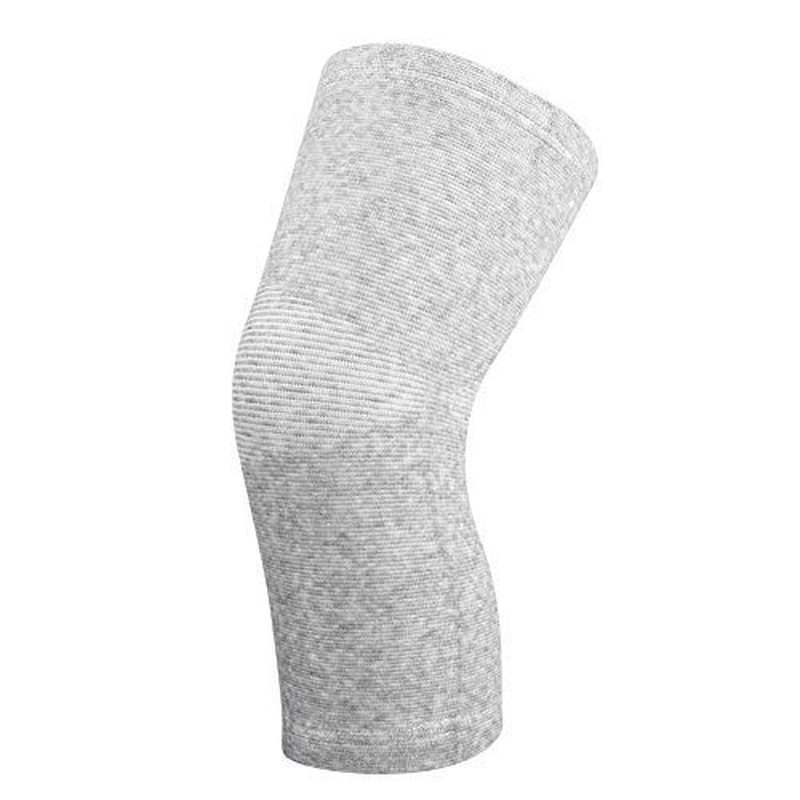 Bamboo Charcoal Knee Sleeve Elastic Knee Brace Pain Relief Support Unisex Gray L