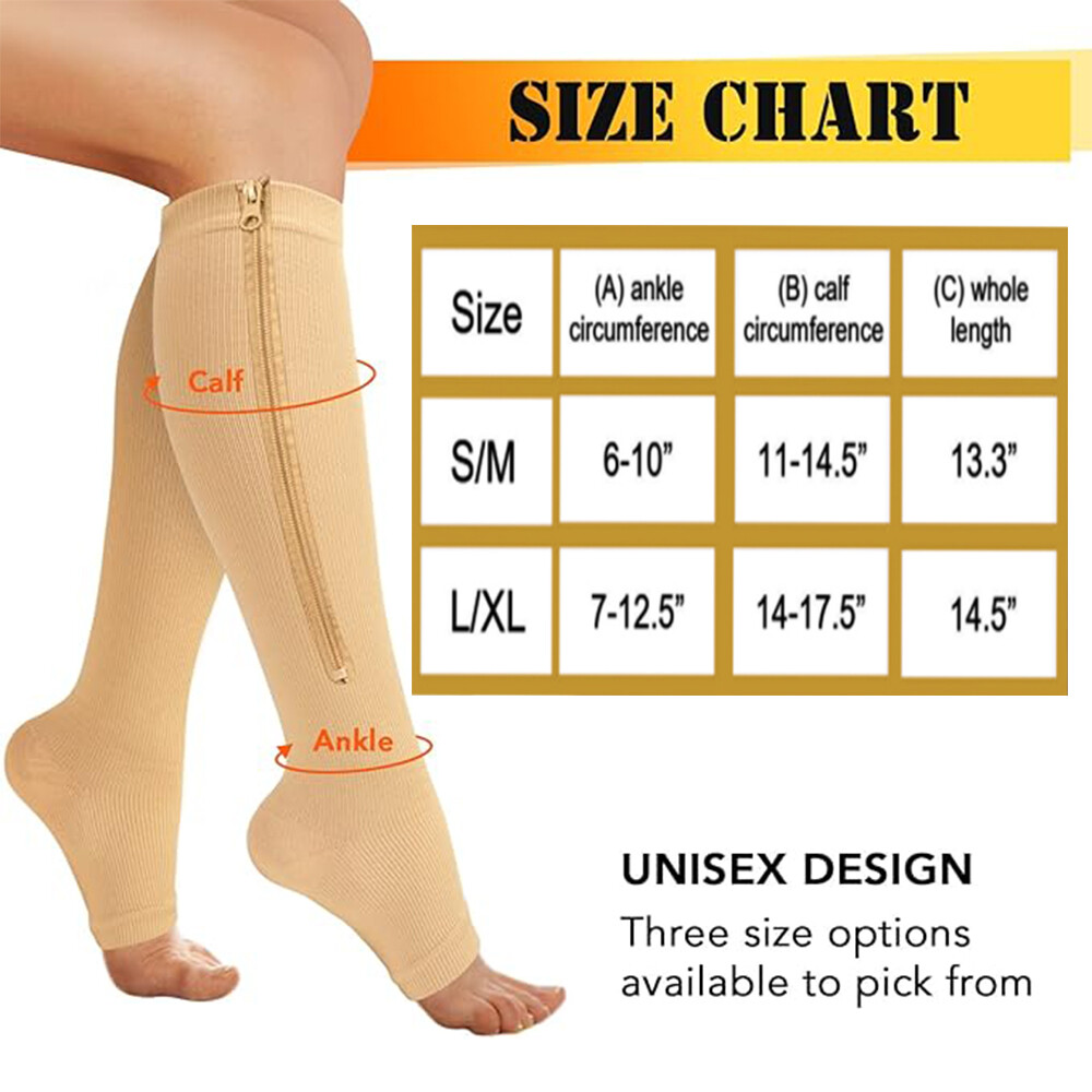 3PAIR Medias De Compression Para La Circulacion 20-30 mmhg Para Mujer Calcetines