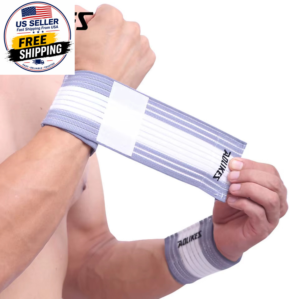 1PCS Cotton Elastic Bandage Hand Sport Wristband Gym Support Wrist Brace Wrap Ca