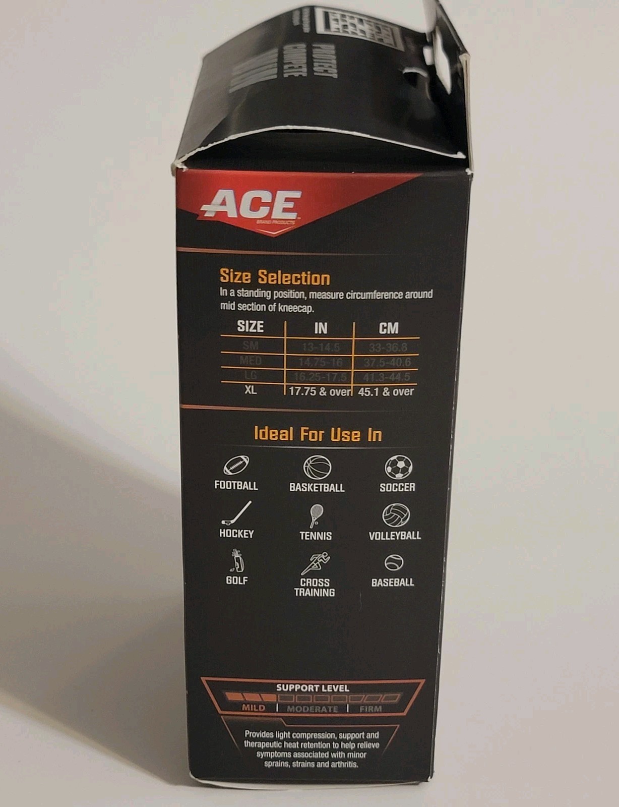 ACE Compression OPEN Knee Support ~ Mild Support, All Sports, Size XL