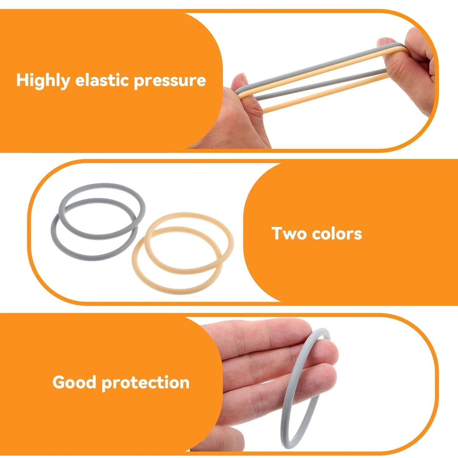 4Pcs Knee Strap Patella Tendon Support, Silicone Fine Patella Bands for Knee Pai