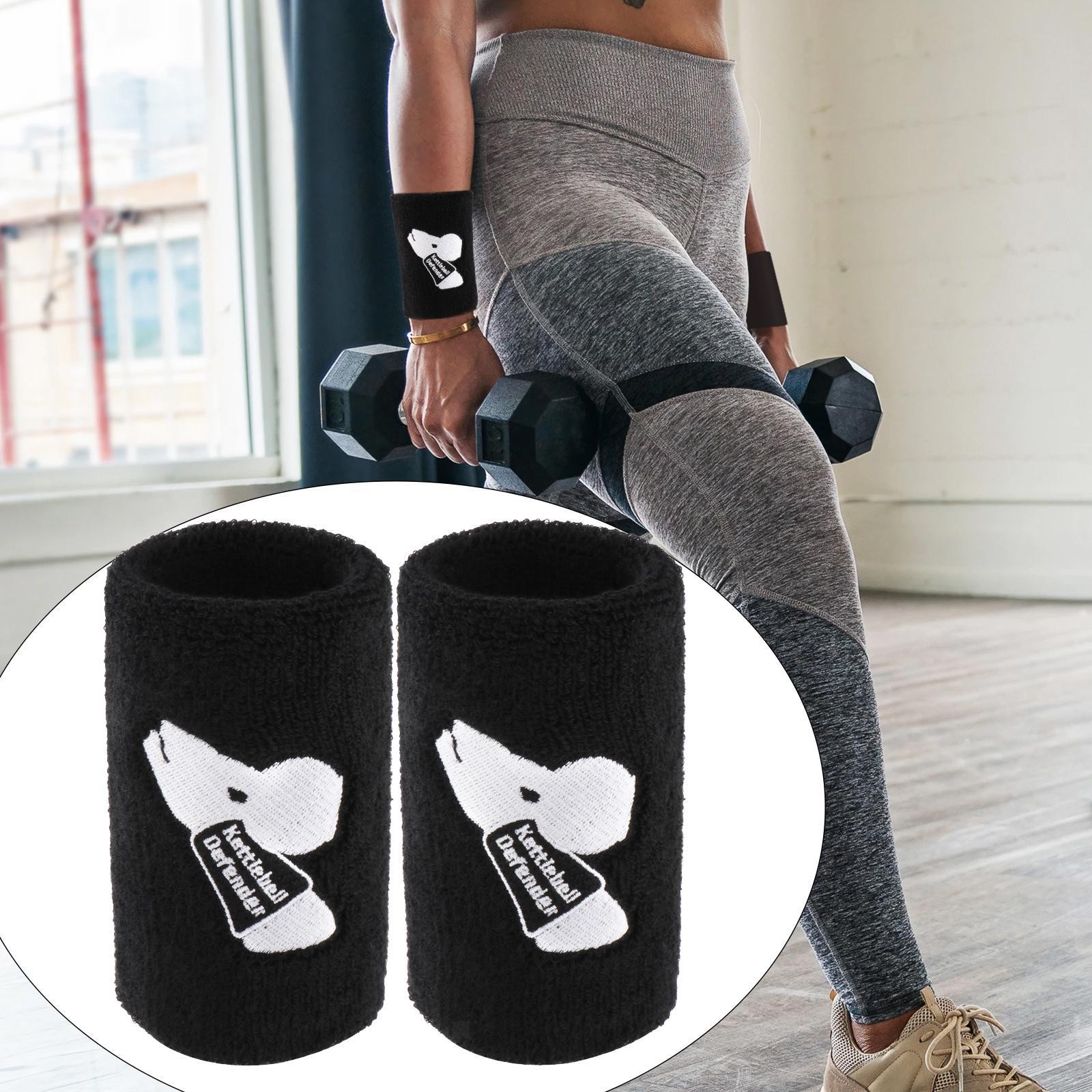 2x Kettlebell Wrist Guards Wrist Support with Plastic Pad Weight Lifting