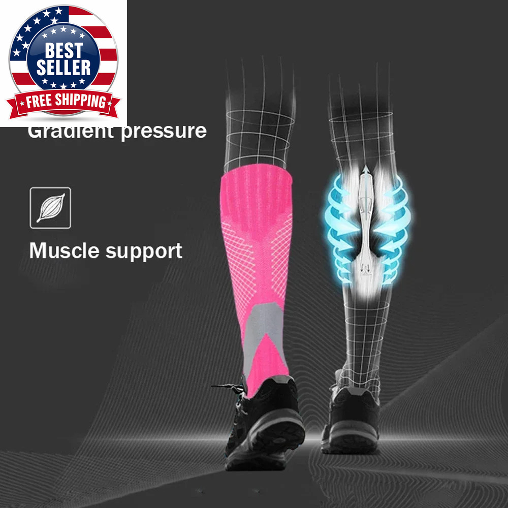 1Pair Running Grip Socks,Varicose Veins Compression Stockings,Sports Stockings f