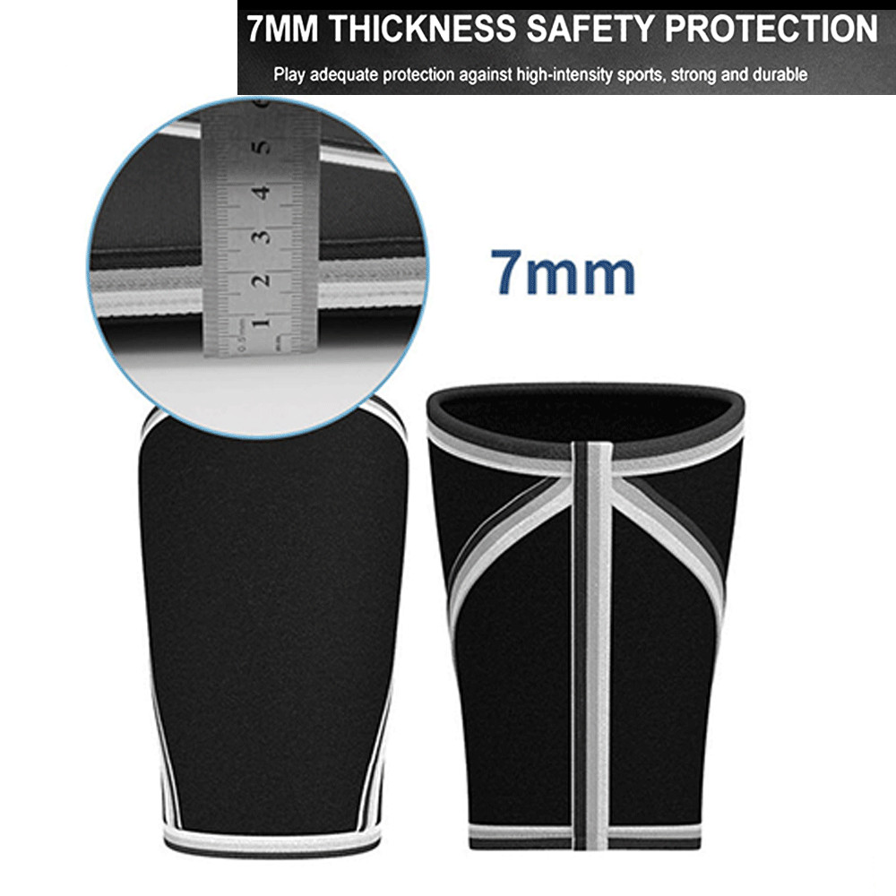 2 Knee Support Compression Sleeve Brace Sport Joint Pain Relief Weight lifting
