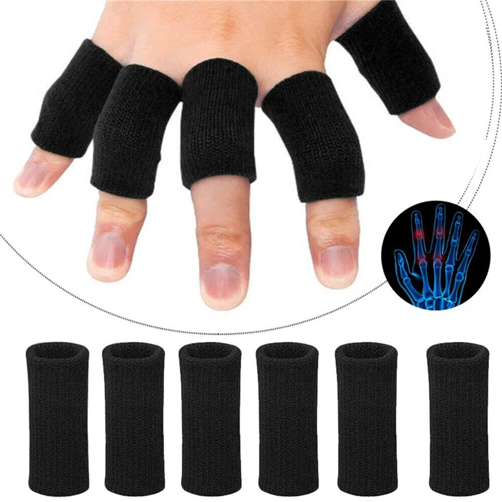 10x Finger Splint Stabiliser Finger Sleeves Thumb Support Protector Finger Brace