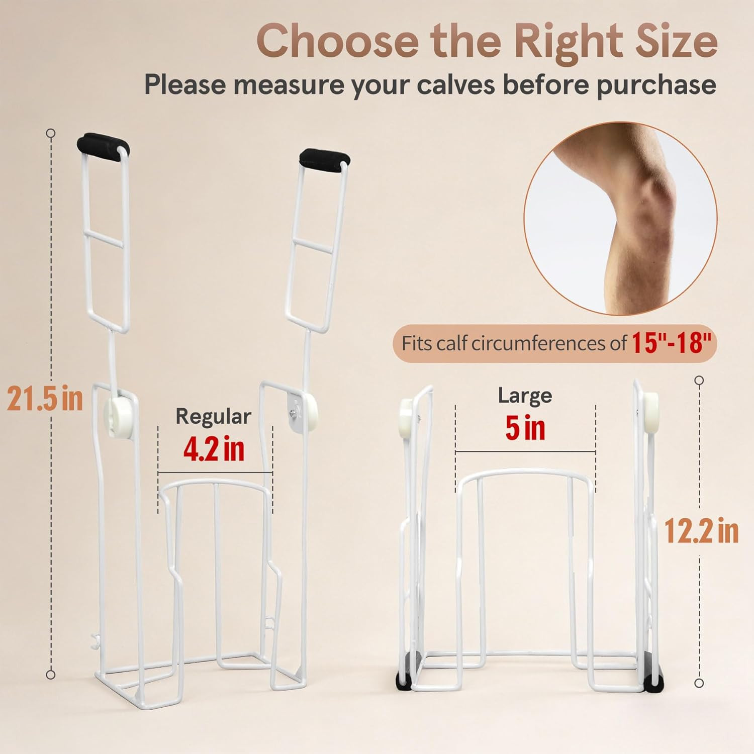 Large Compression Sock Aid Device, for People with Swollen Legs | Stocking Donne
