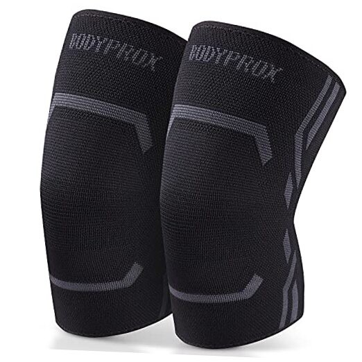 Knee Compression Sleeve for Men and Women (2 Pack), Knee Support Brace Large