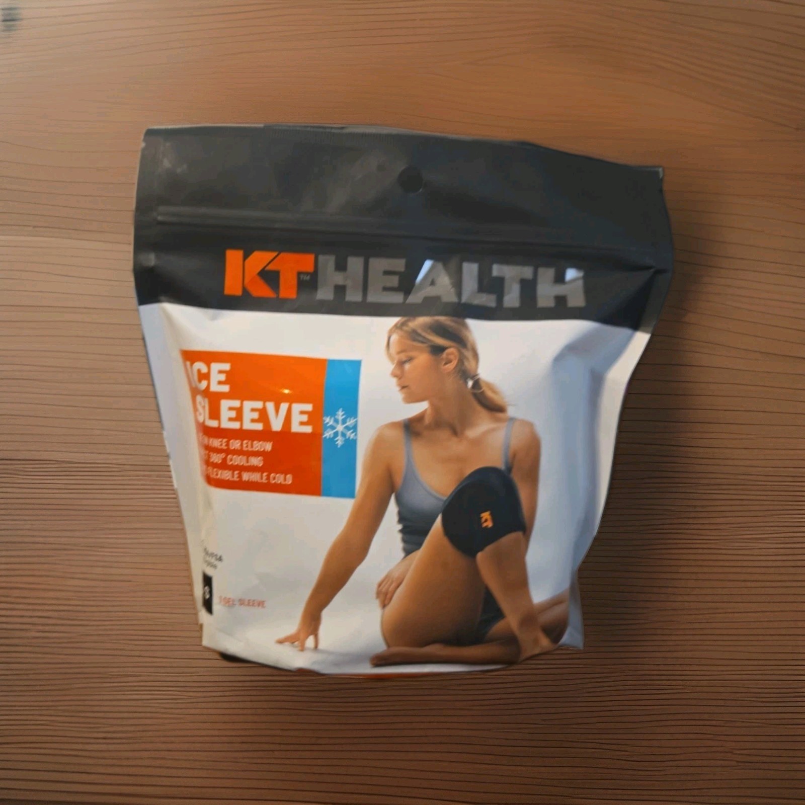 NEW KT Health Ice Gel Sleeve Cold Therapy 360 Cooling Knee Or Elbow, Size XS/S