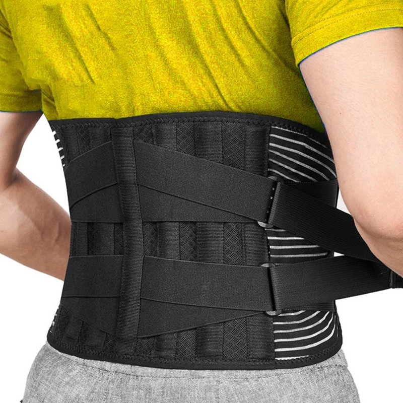 Back Support Belt Lumbar Back Brace Support Straps Adjustable Waist Support Belt
