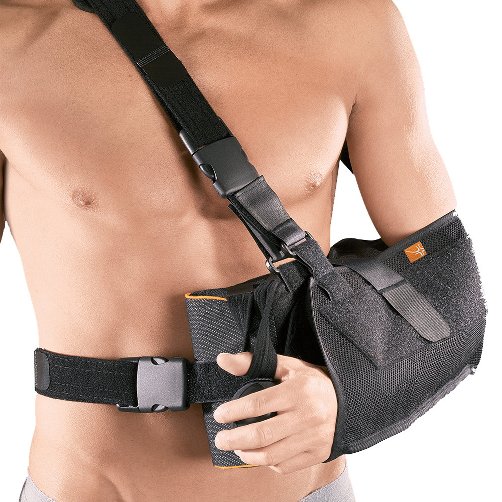 Ro+Ten 10° Abduction Immobilization Shoulder and Arm Brace Black