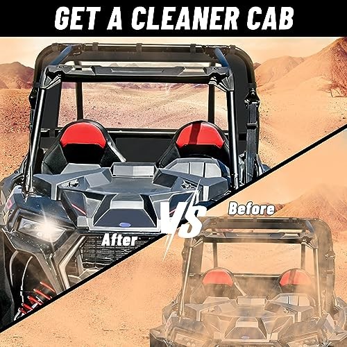 14-23 RZR XP Rear Soft Window Water Resistant Compatible with Polaris RZR XP