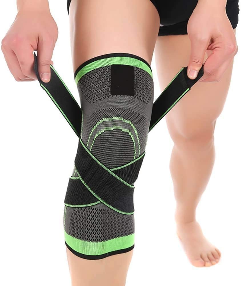Knee Compression Sleeve Brace Support Sports Running Arthritis Pain FROM USA