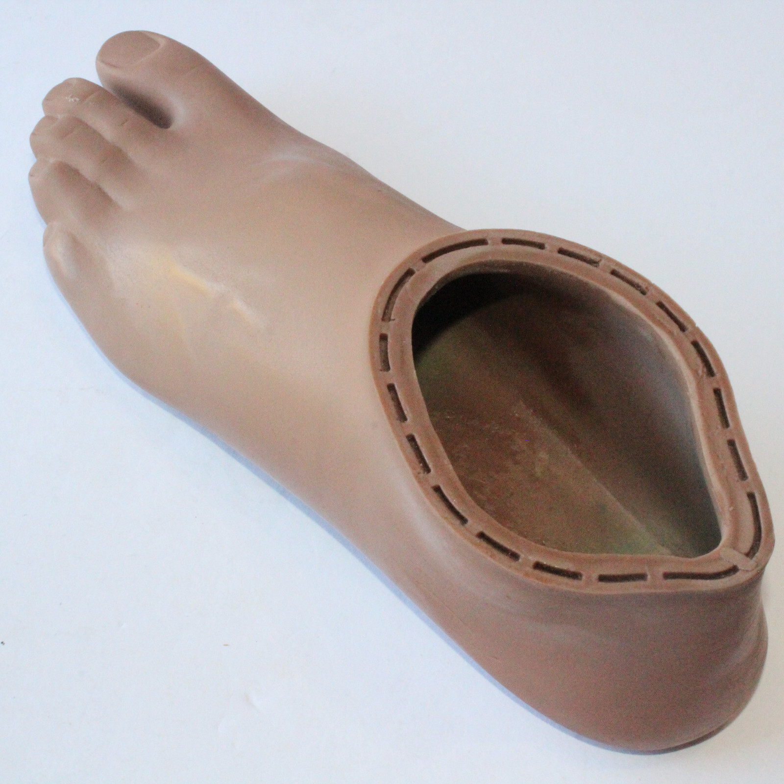 OSSUR PROSTHETIC K2 SENSATION LEFT SANDAL TOE FOOT SHELL Sz 28 BROWN
