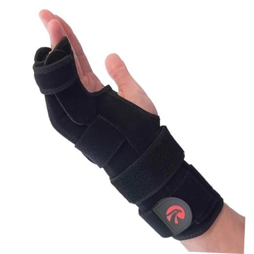 Pinky Finger Splint Boxer Fracture Brace | Ulnar Gutter Medium Black Right Hand