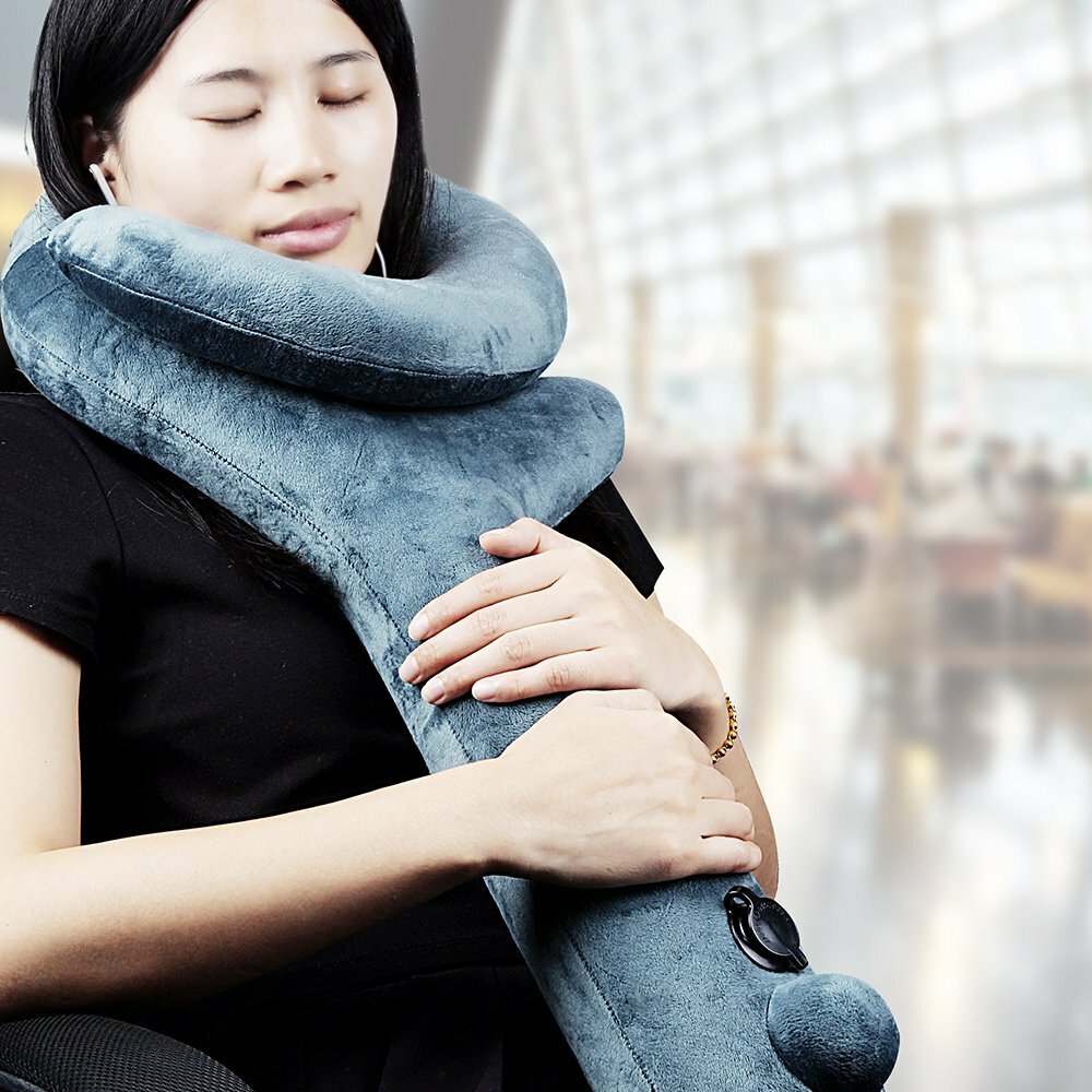 Inflatable Cervical Neck Traction Air Inflatable Pillow Neck Head Stretcher Pain