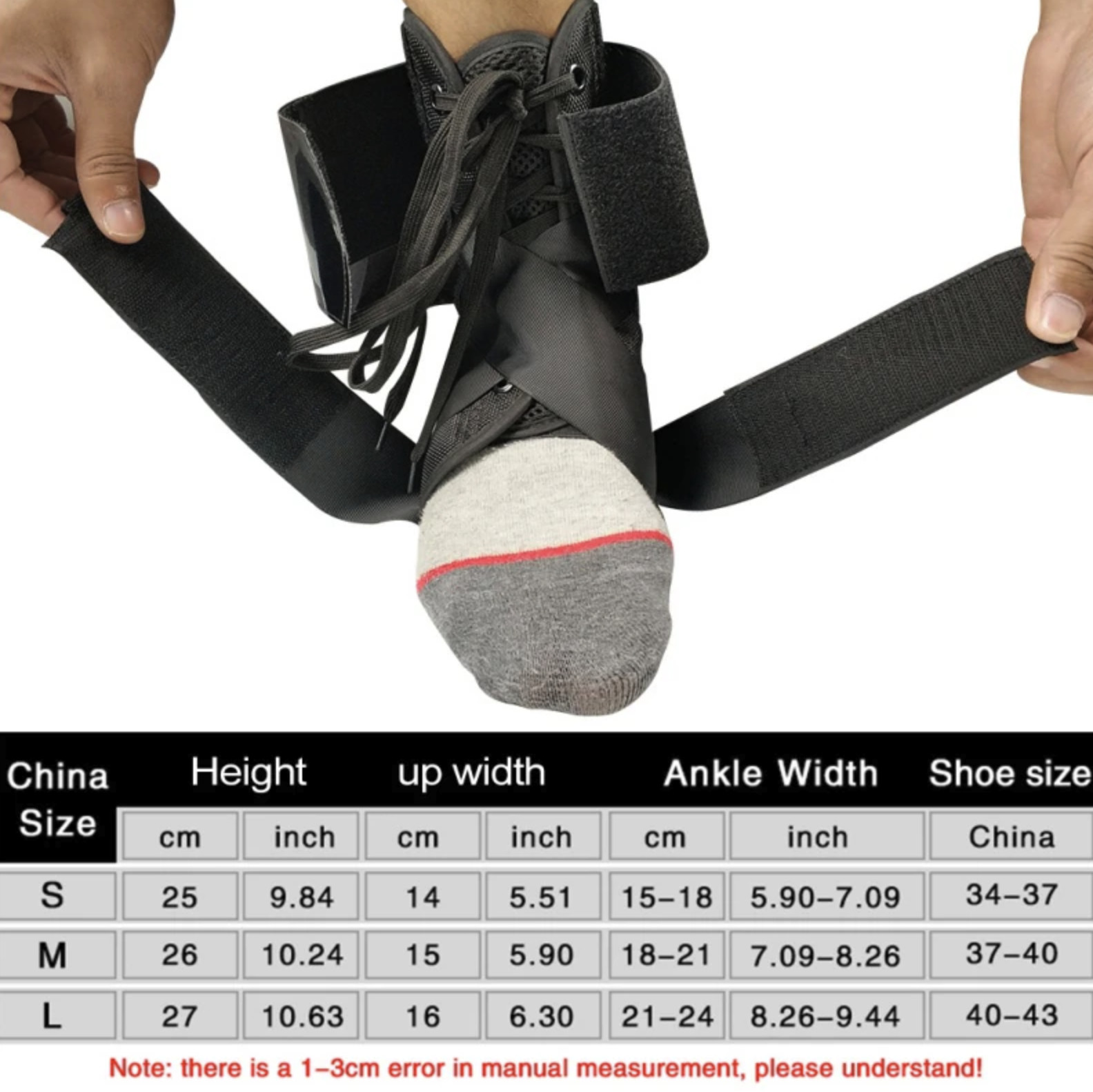 Ankle Brace Bandage Straps Sports Safety Adjustable Protectors Supports Guard ⭐✅