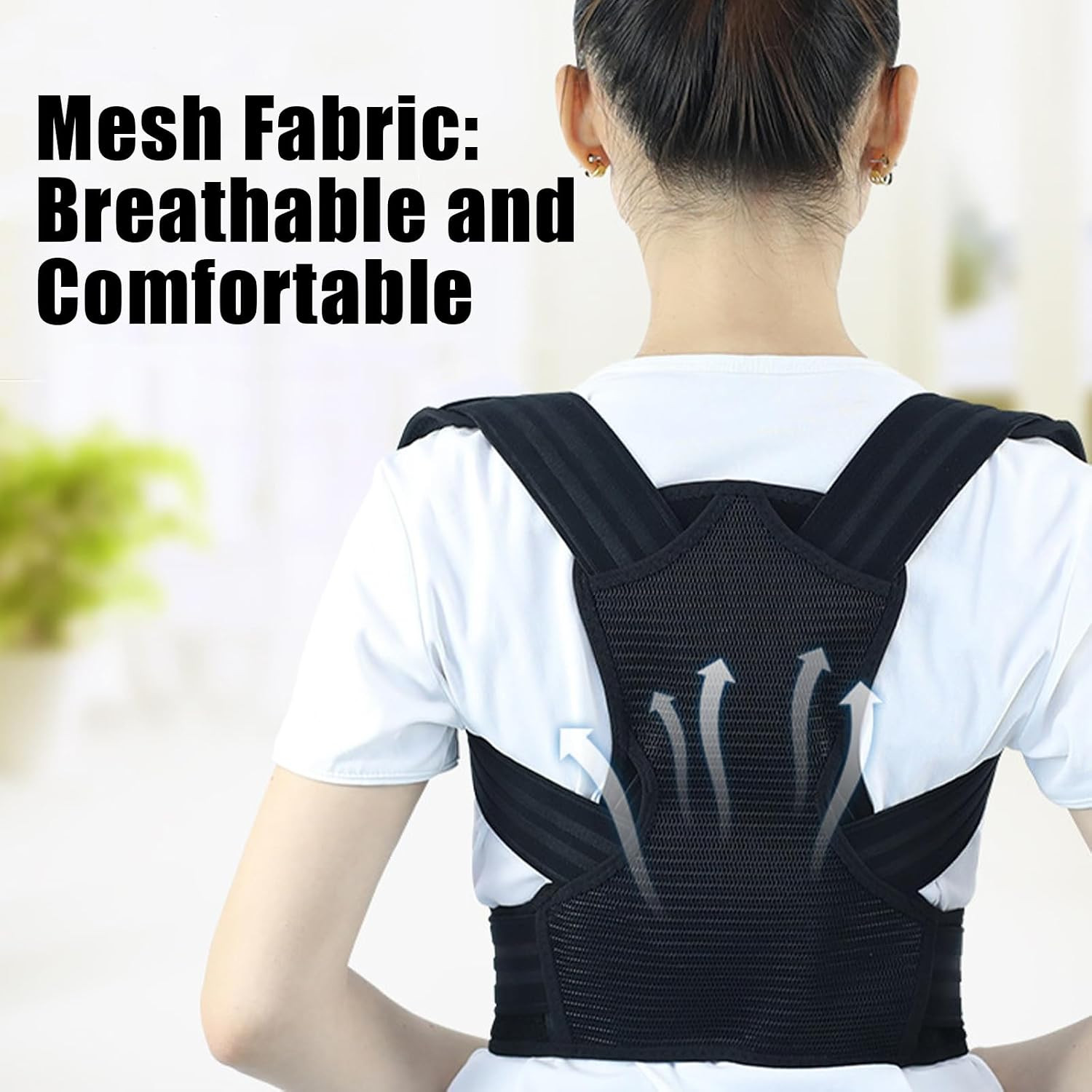 Posture Corrector for Kids Adjustable Back Straighter with Shoulder Pads Upper B