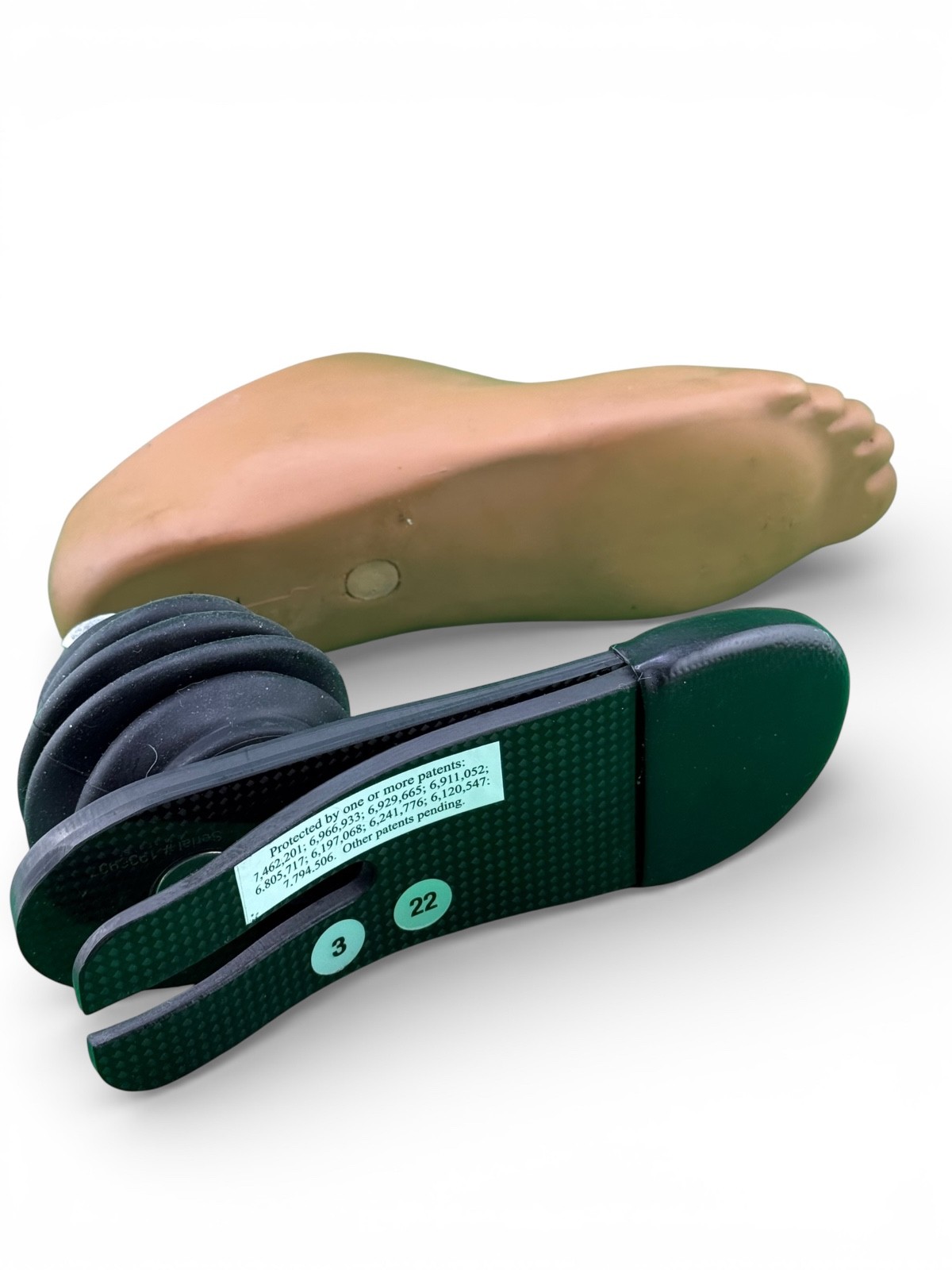 Freedom Freestyle Adjustable Ankle Swimming Prosthetic Foot size 22 Category 3