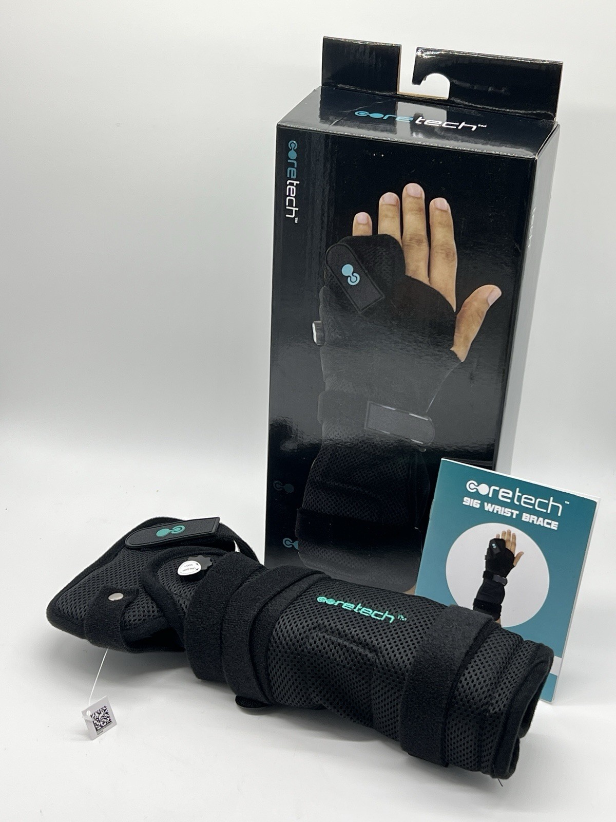 New CoreTech 916 Wrist Brace Splint Black New In Box SUP1039 One Size