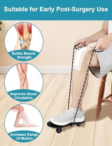 Lamborsafe Knee Glide, Knee Replacement Recovery Aids Kit | Knee Therapy Exercis