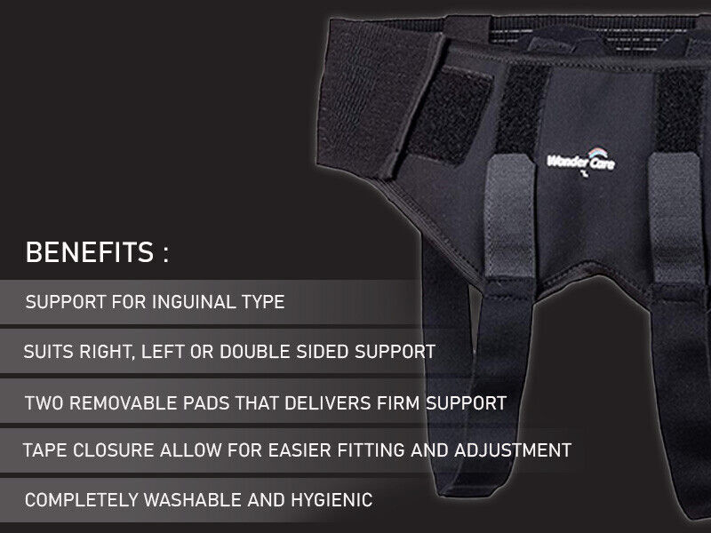 Hernia Belt Brace Double Compression Truss Pads Inguinal Support Belt for Men