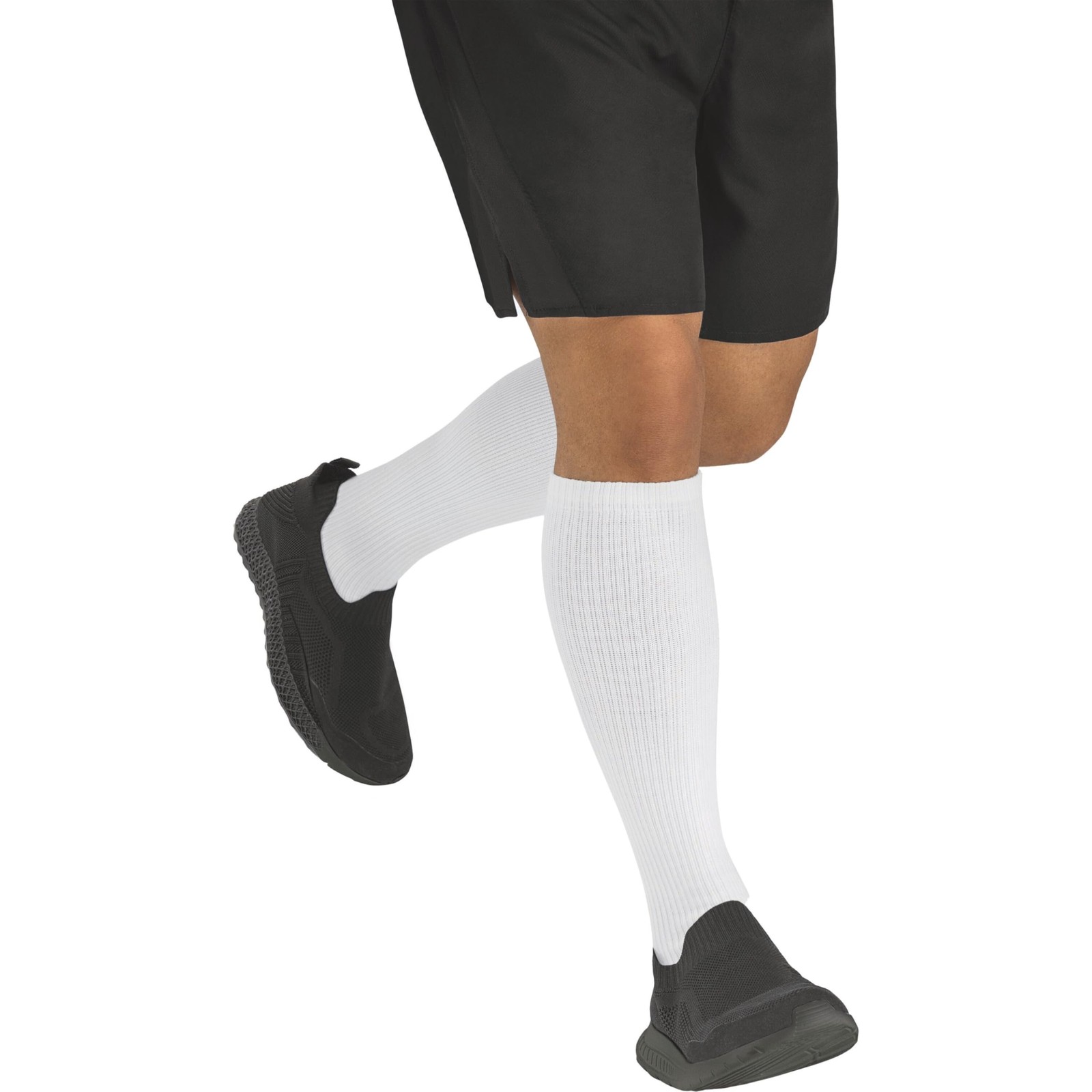 JOBST ACTIVA Athletic Compression Socks, 18 mmHg, Knee High Large, White