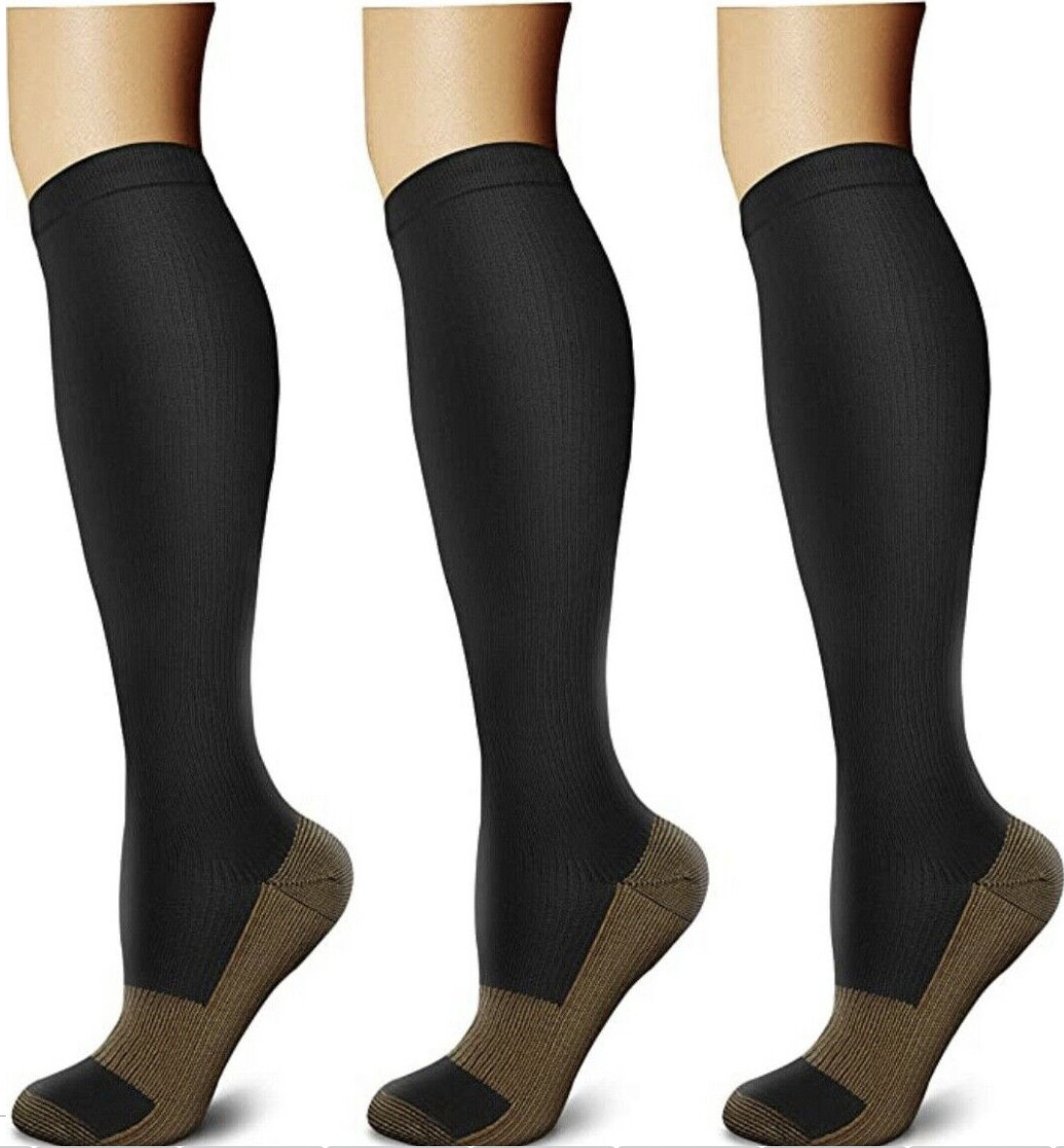 Compression Socks Stockings Womens Mens Knee High Medical 20-30 mmHG S/M-X/XL AI