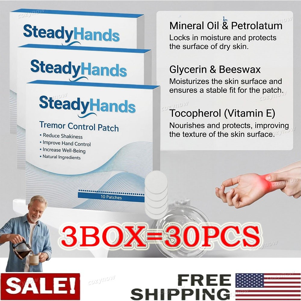30PCS Tremor Control Patch Steadyhands, Steady Hand Stabilizer Patches USA STOCK
