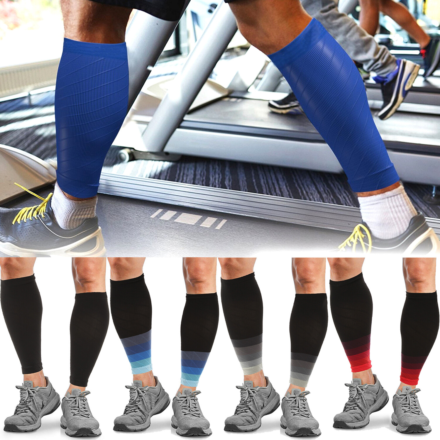 CFR Calf Compression Sleeve Leg Support Shin Exercise Sports Running Pain Relief