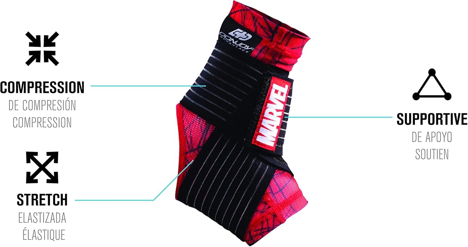 Marvels Captain America Ankle Sleeve w/Compression Figure 8 Straps YOUTH