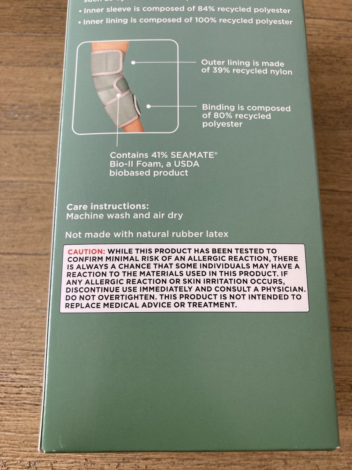 Walgreens Elbow Brace With Cleanprene Technology Great For Sensitive Skin NEW