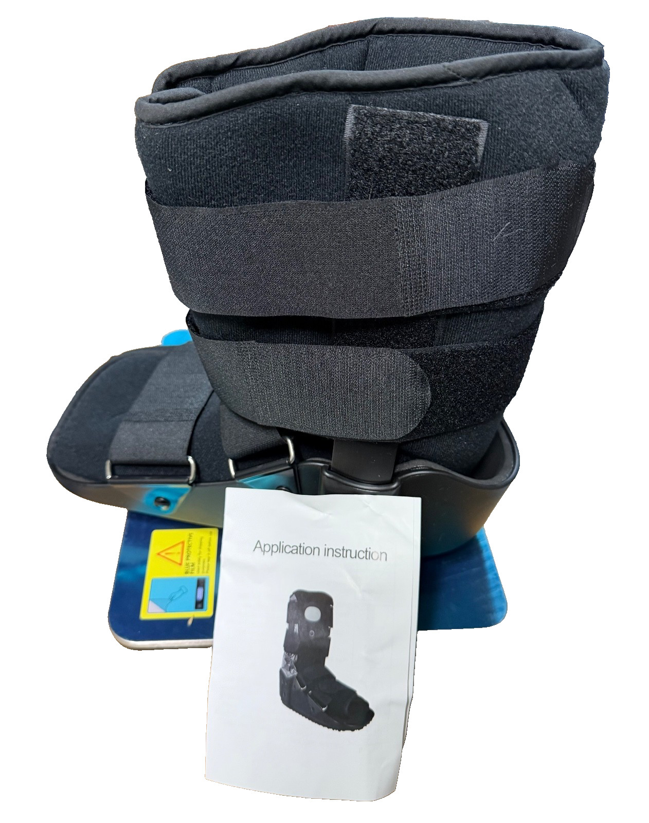 Walking Boot for Ankle Injuries & Fractures Adjustable Air Splint with Pump, Med