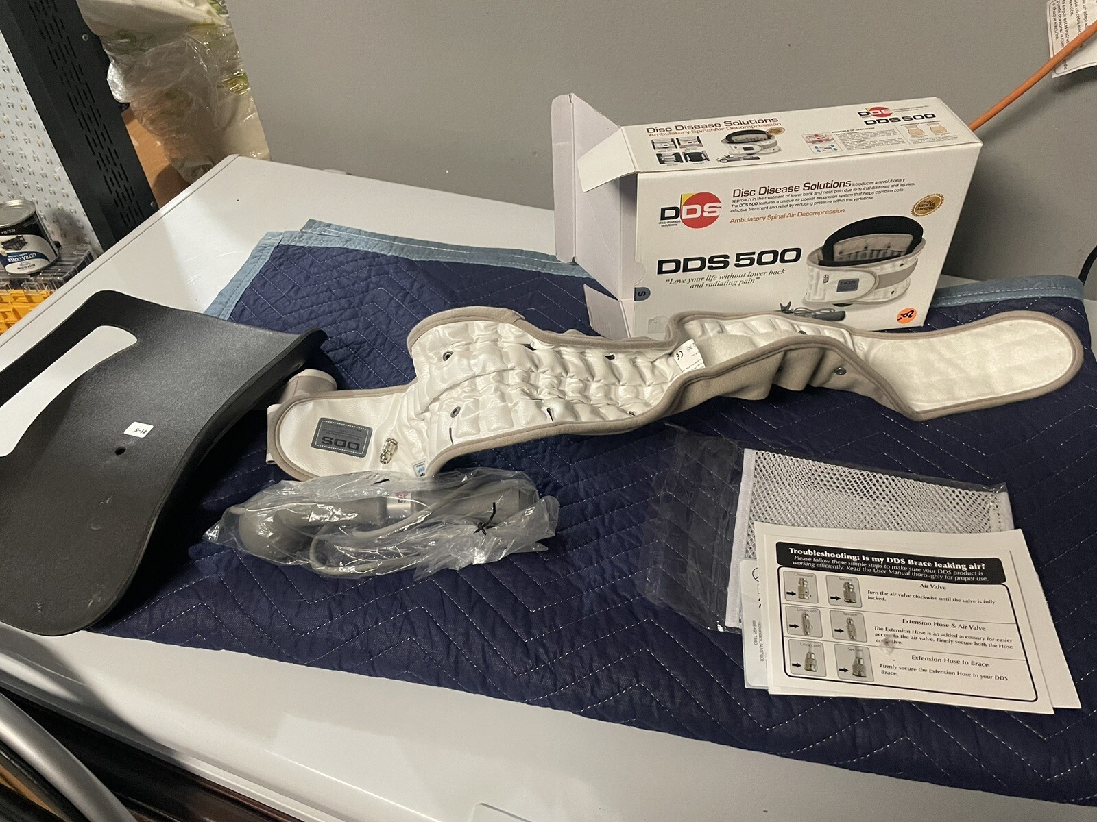 DDS 500 Disc Disease Solutions Back Brace Size 3XL Spinal Air No Panels Included