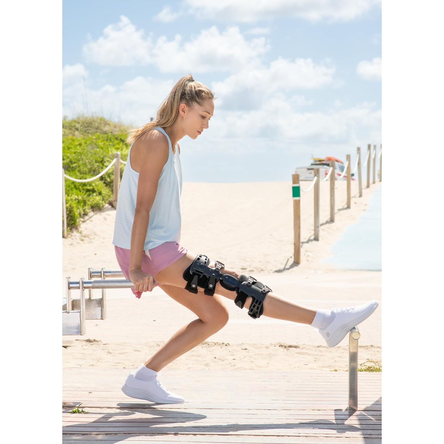 Adjustable OA Unloader Knee Brace for Pain Relief – Right Leg Support