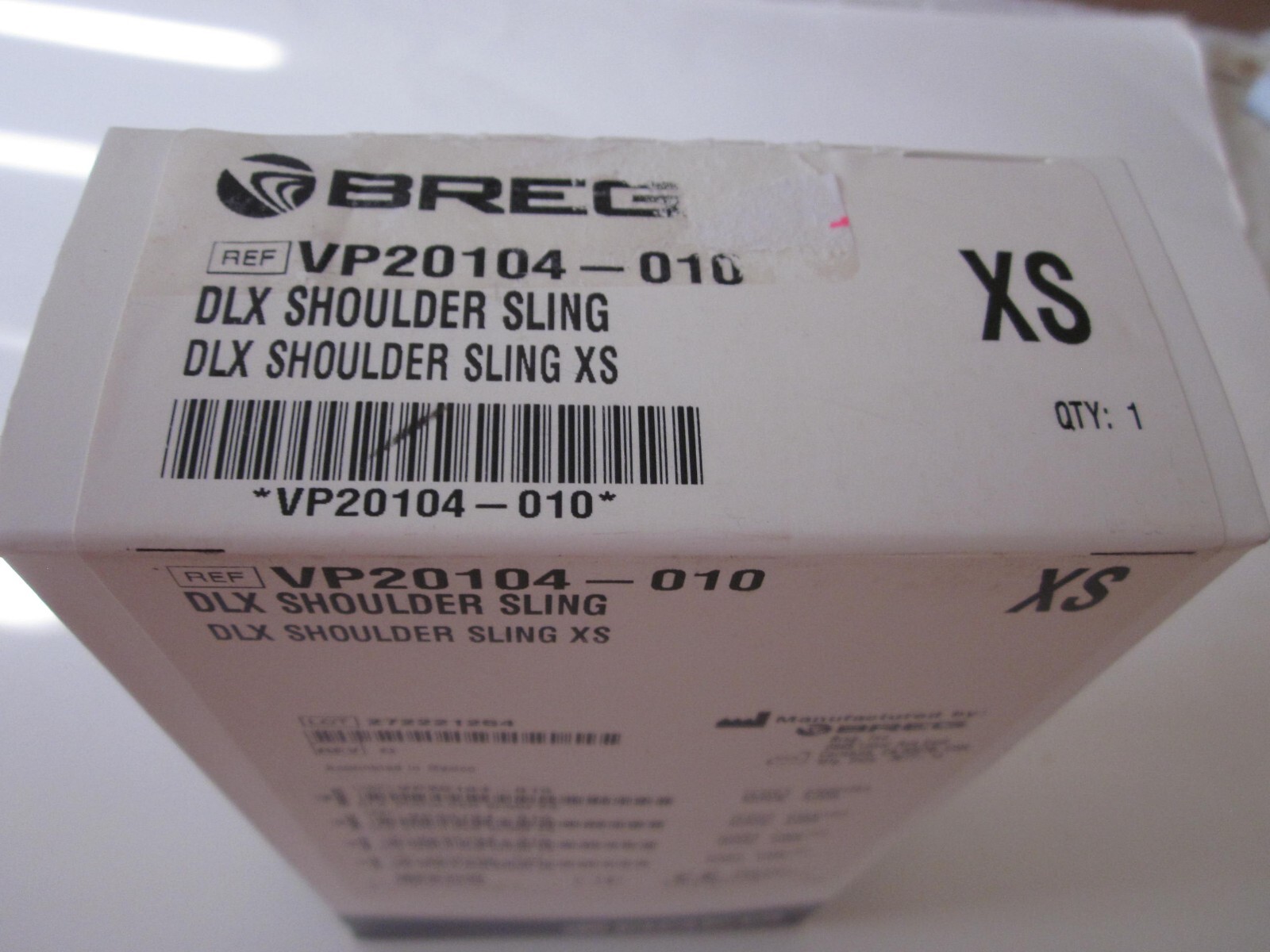 Breg VP 20104 Deluxe Shoulder Sling Size XS