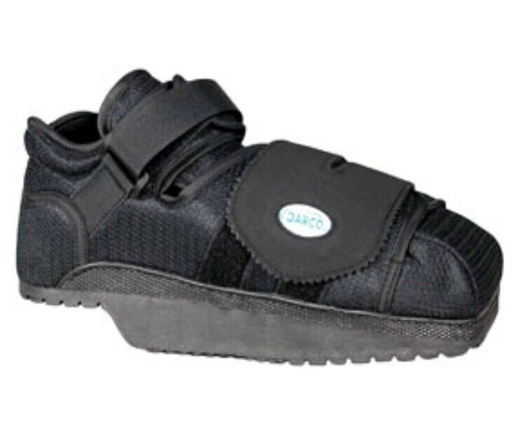 DARCO HeelWedge Healing Off-Loading Shoe Black Post-Op Square Toe Medium Black