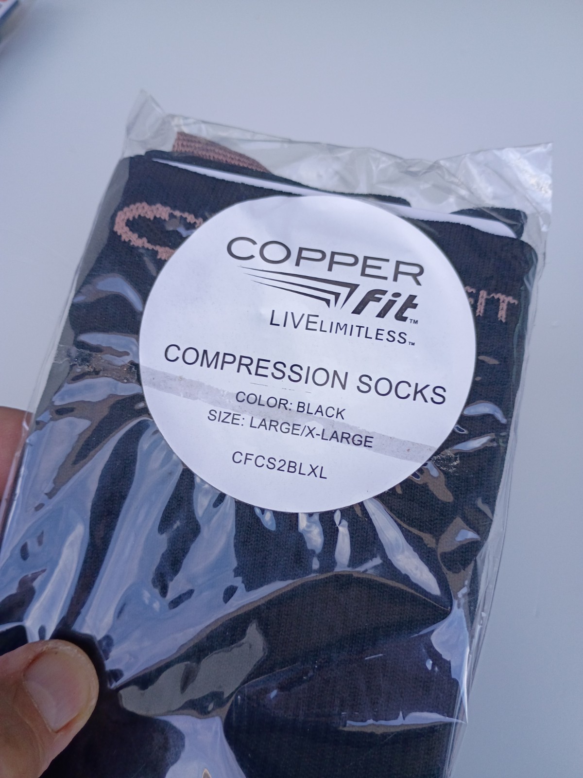 Copper Fit Compression Socks L/XL LOT OF 3 W/ Zippered Compression Socks XLarge