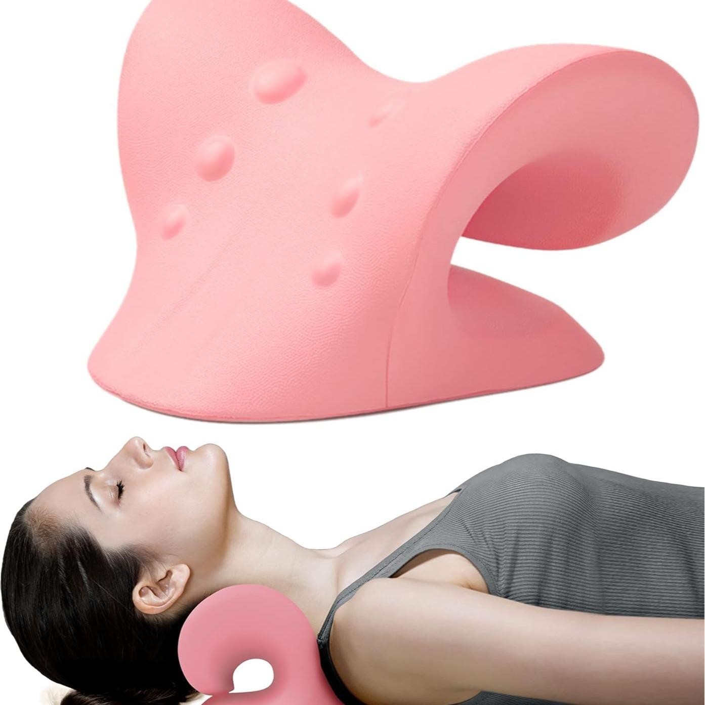 Neck Hump Corrector Cervical Traction Pillow for Pain Relief and Relaxation