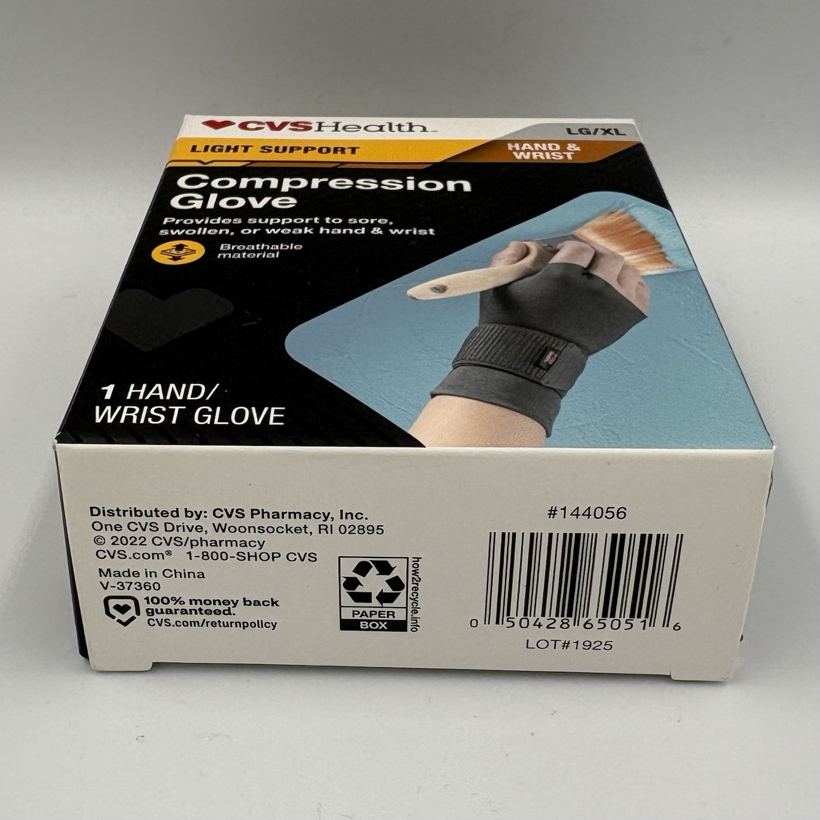 CVS Health Light Support Compression Glove, L/XL NIB