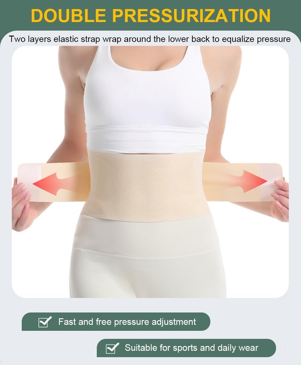 Versatile Back Support Brace for Men & Women – Sciatica & Pain Relief in Black
