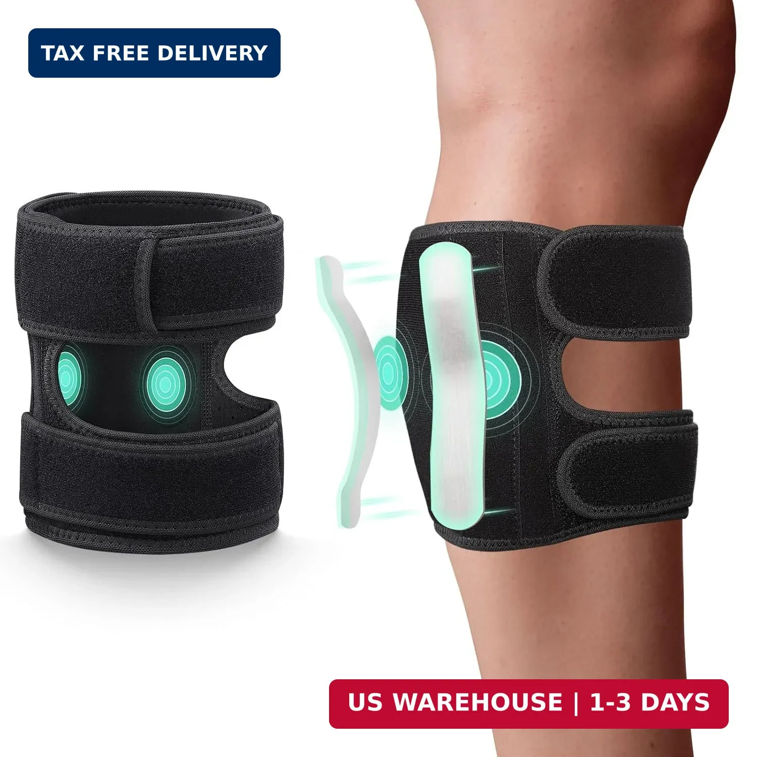 Oyakin Sciatica Pain Relief Devices Brace, Sciatic Nerve Knee Brace with Dual Ad