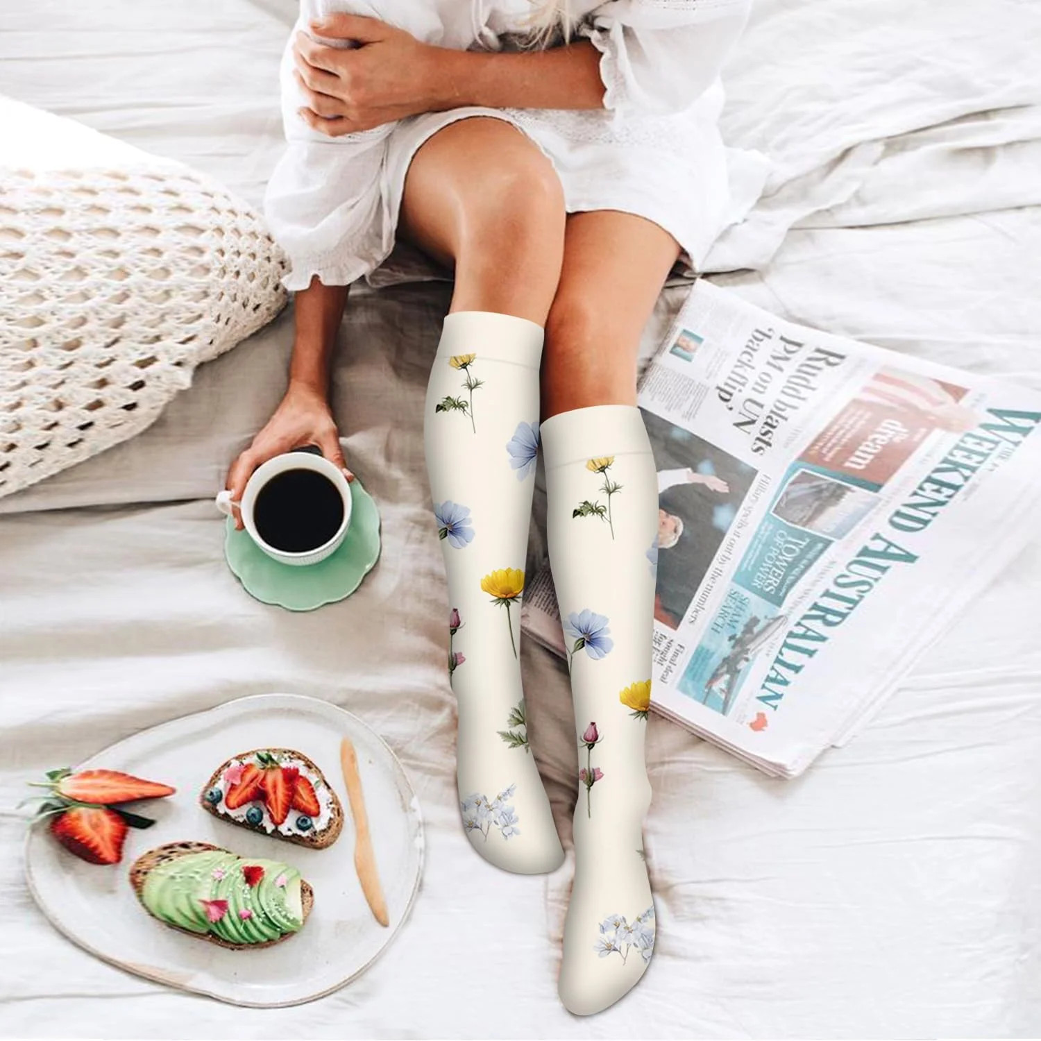 6 Pack Copper Compression Socks for Women Circulation-Best Support for Medical